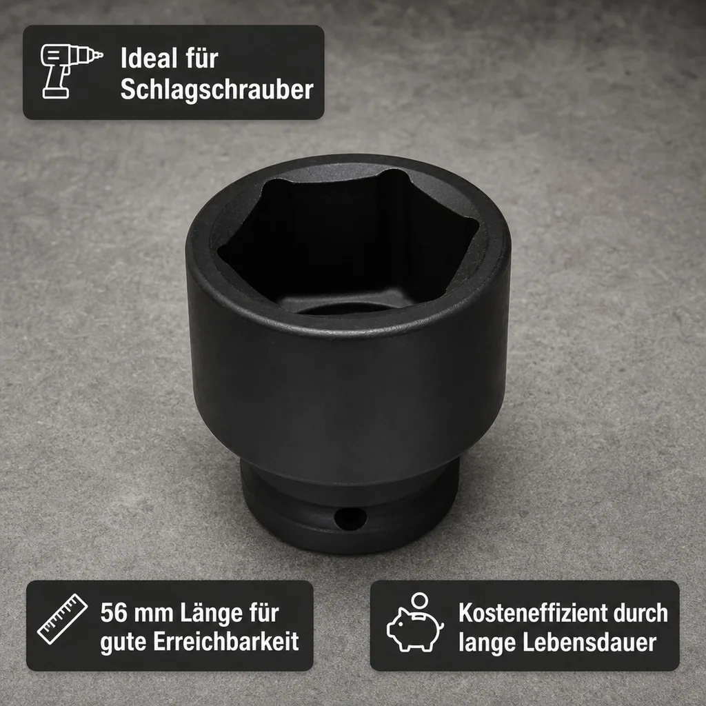 3 4 zoll Nuss, 32mm Nuss, Cr-Mo Schlagschraubernuss