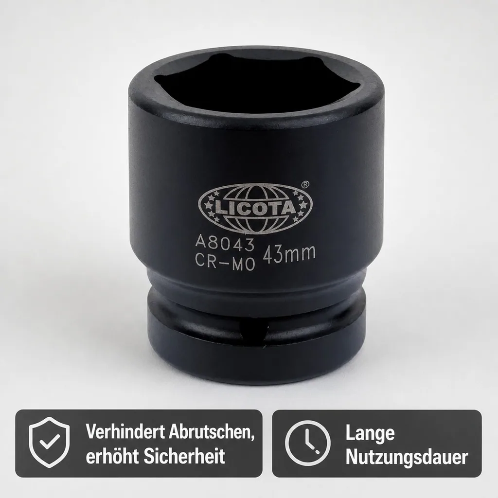 Schlagschrauber Nuss, 1 Zoll, SW 55 kurz