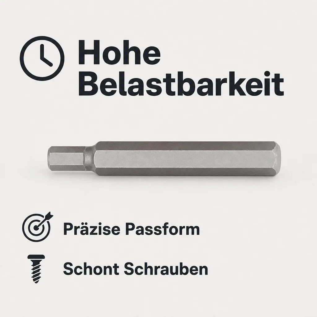 Innensechskant Nuss 6mm, 6mm Innensechskant Bit, Innensechskant Werkzeug S2