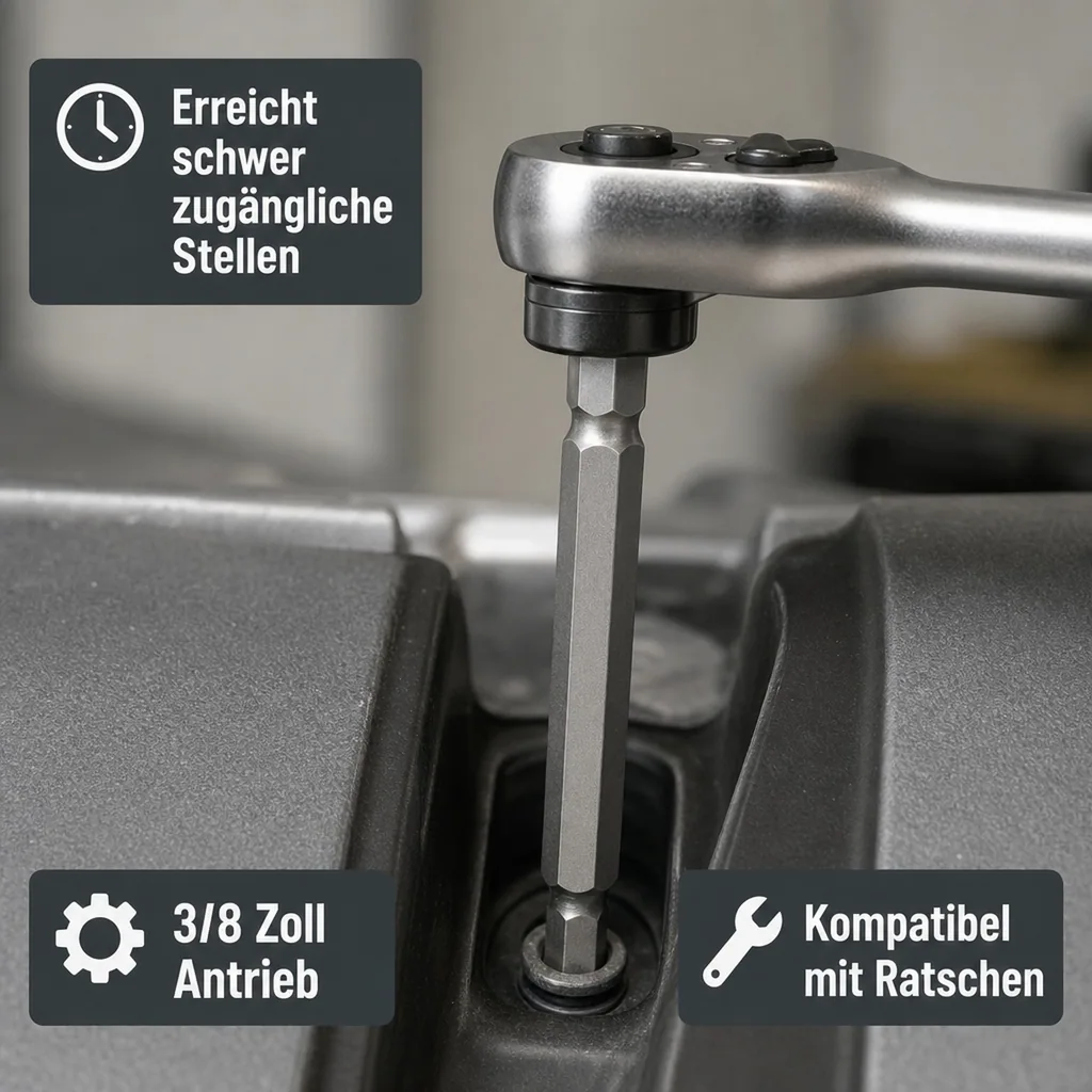 Innensechskant Nuss 6mm, 6mm Innensechskant Bit, Innensechskant Werkzeug S2