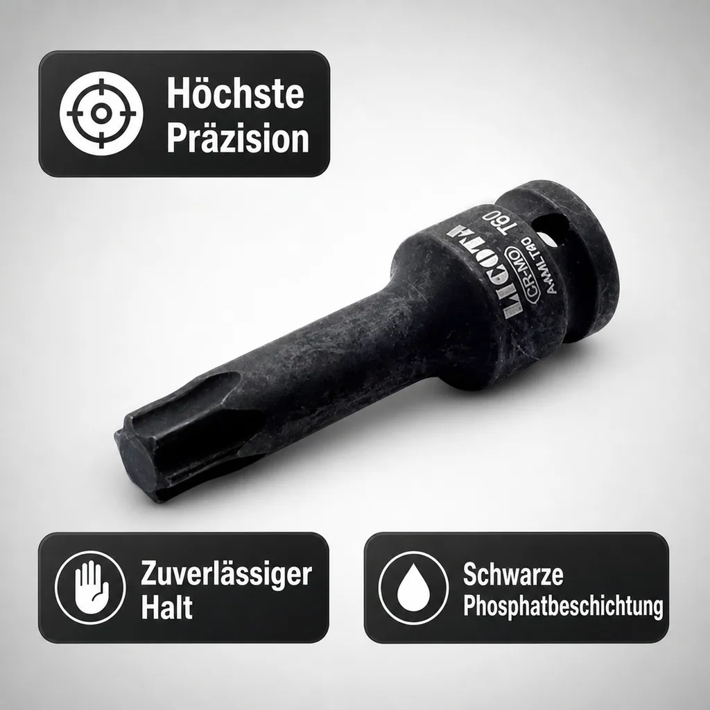 Innensechskant Nuss T40, 1/2 Zoll, Cr-Mo Stahl