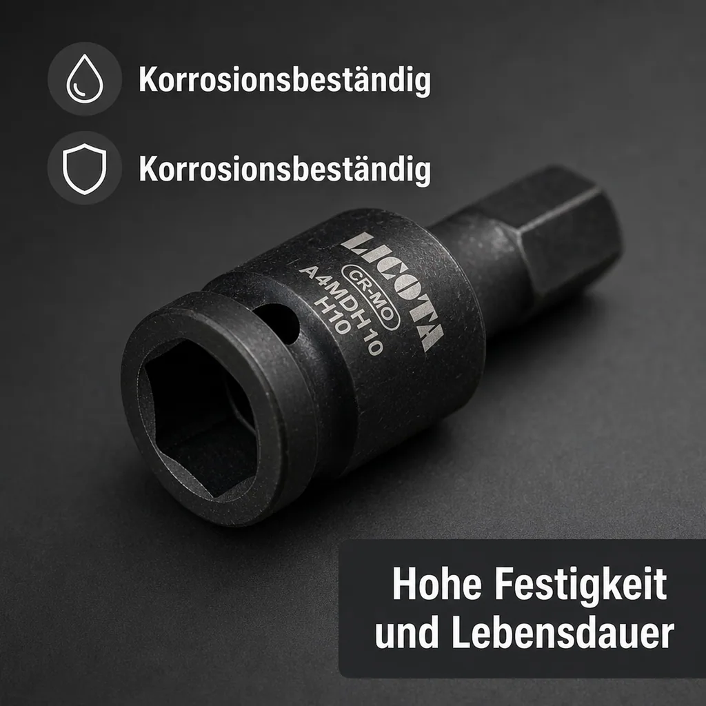 Innensechskant Nuss 1/2 Zoll, H24, Cr-Mo Schlagschrauber Nuss