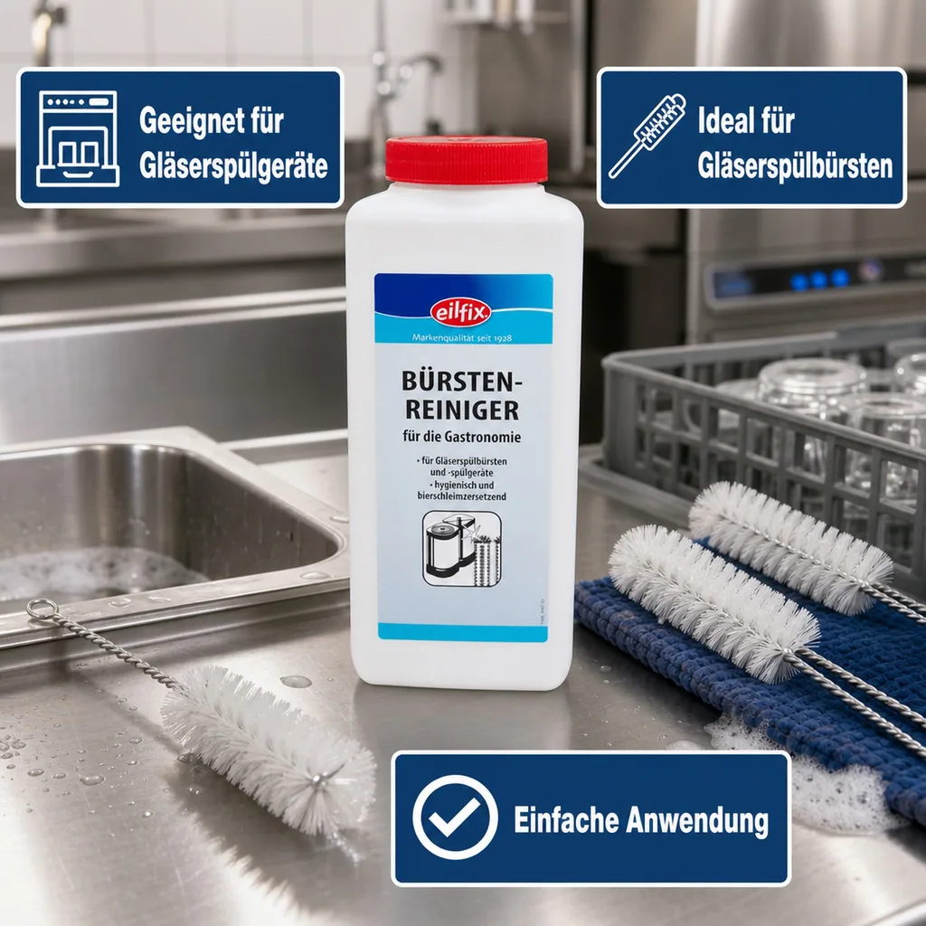Bürstenreiniger für Gläserspülgeräte, Gläserspülbürste - 1kg