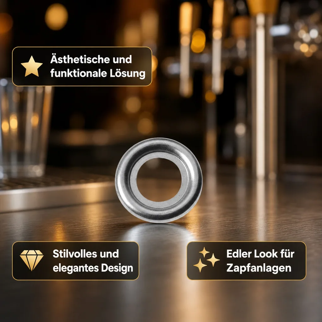 Schankhahn Rosette - Zapfhahn CNS