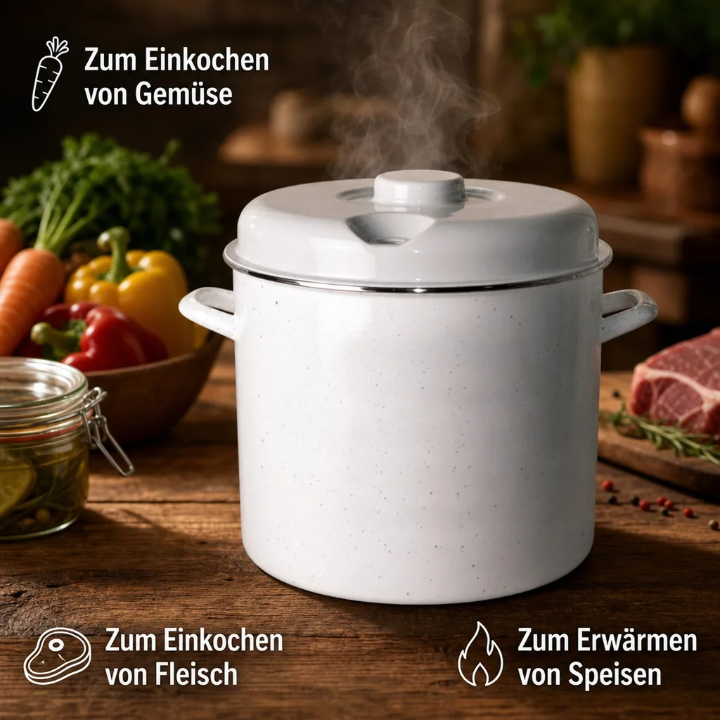 Einkochtopf EMAILE ohne Einlegerost