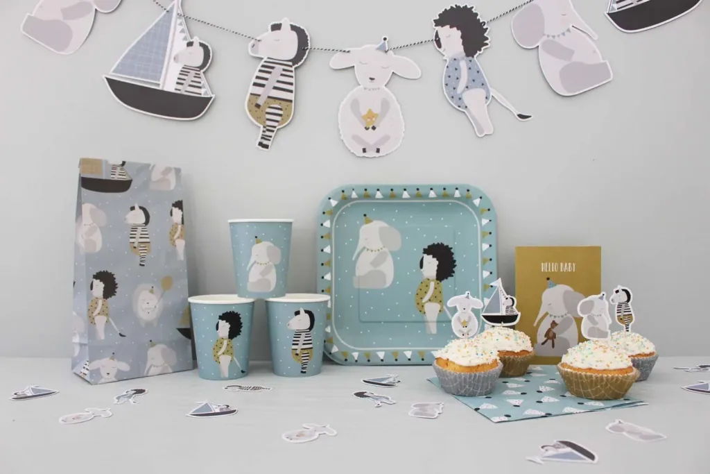 Ava & Yves Pappbecher Set Tiere