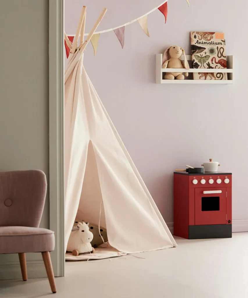 Kids Concept Stoff Wimpelgirlande rot lila