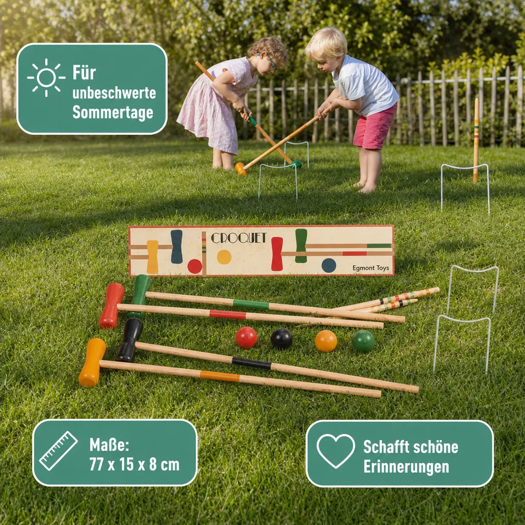 Egmont Toys Croquet Spiel Holz