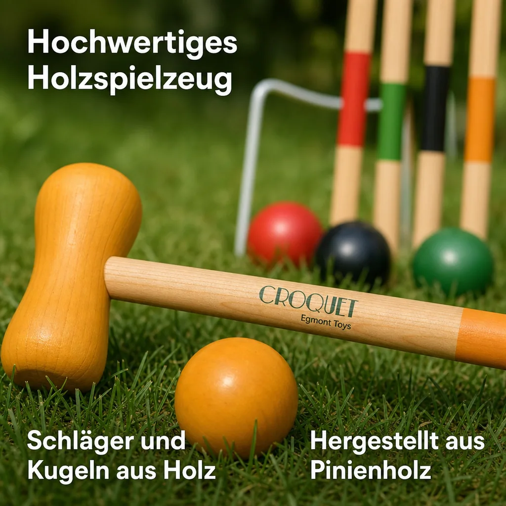 Egmont Toys Croquet Spiel Holz