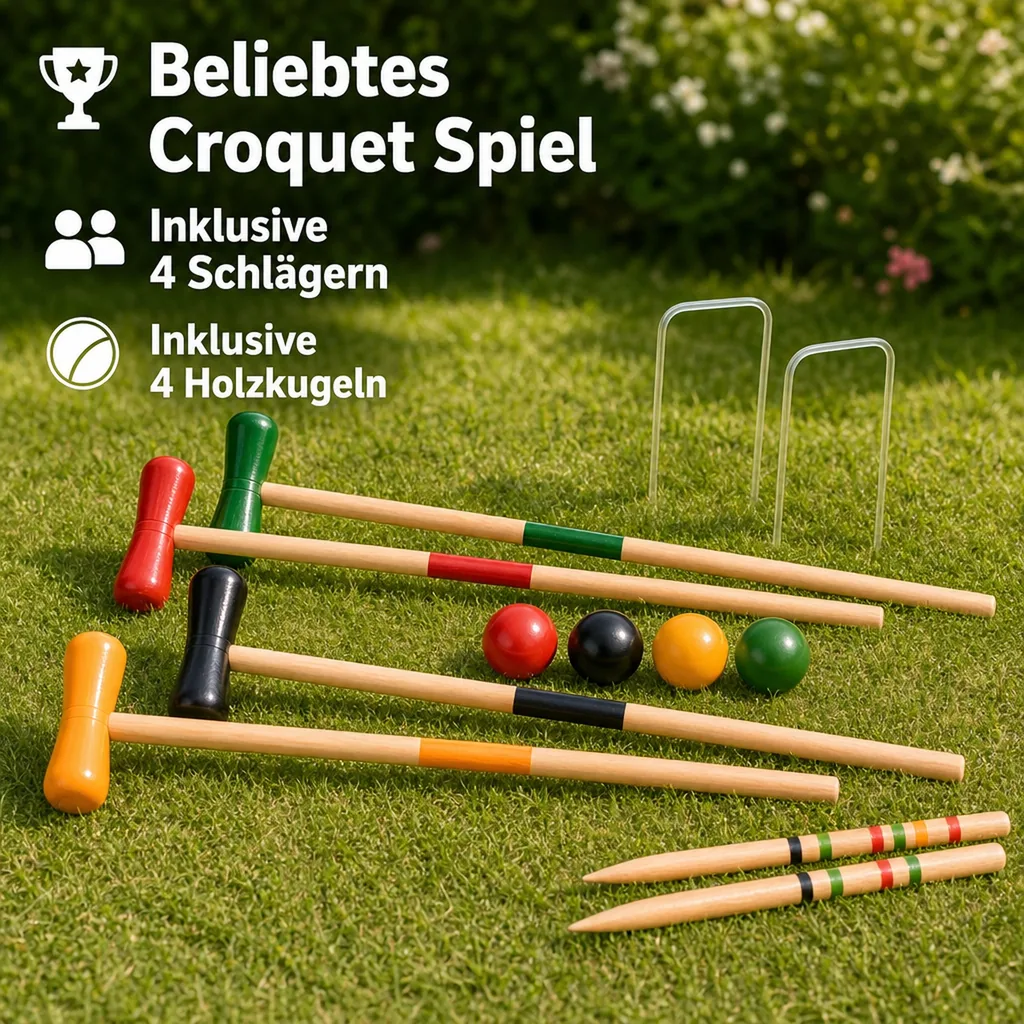 Egmont Toys Croquet Spiel Holz