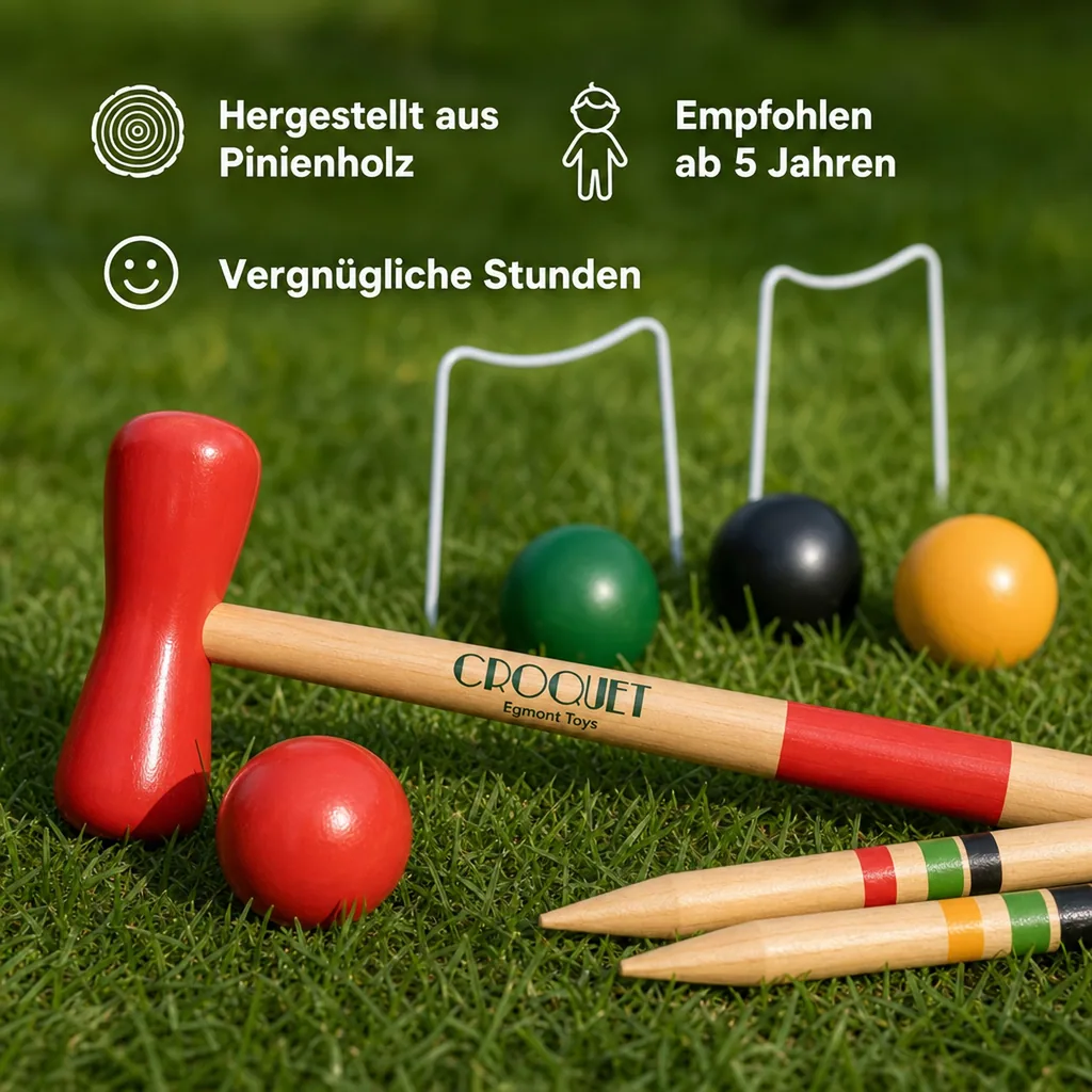 Egmont Toys Croquet Spiel Holz