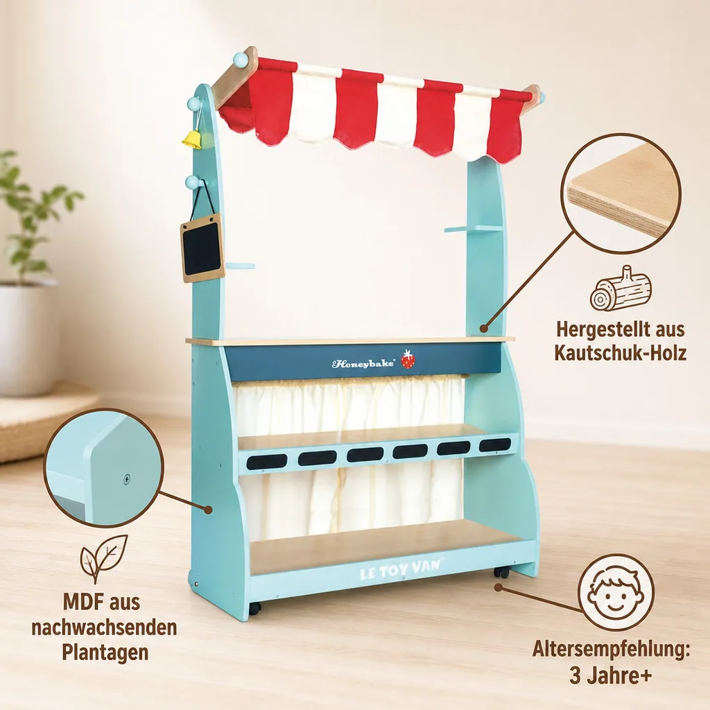 Le Toy Van Verkaufsstand und Café Honeybake