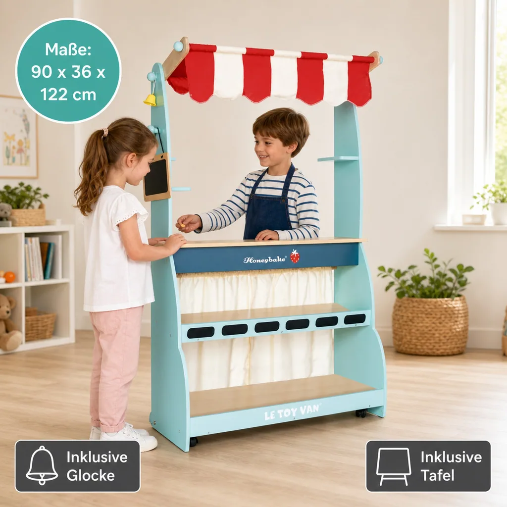 Le Toy Van Verkaufsstand und Café Honeybake
