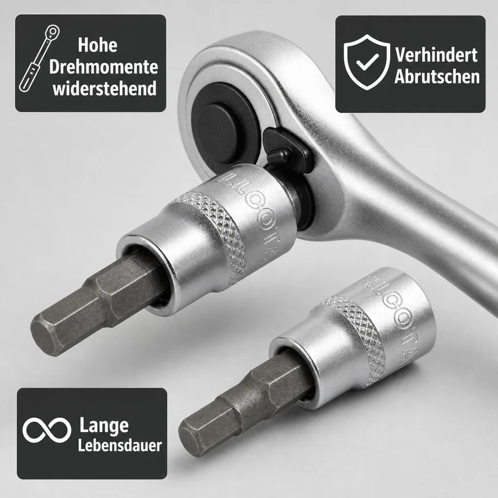 Innensechskant Nuss 1/2 Zoll, Stecknuss 14mm