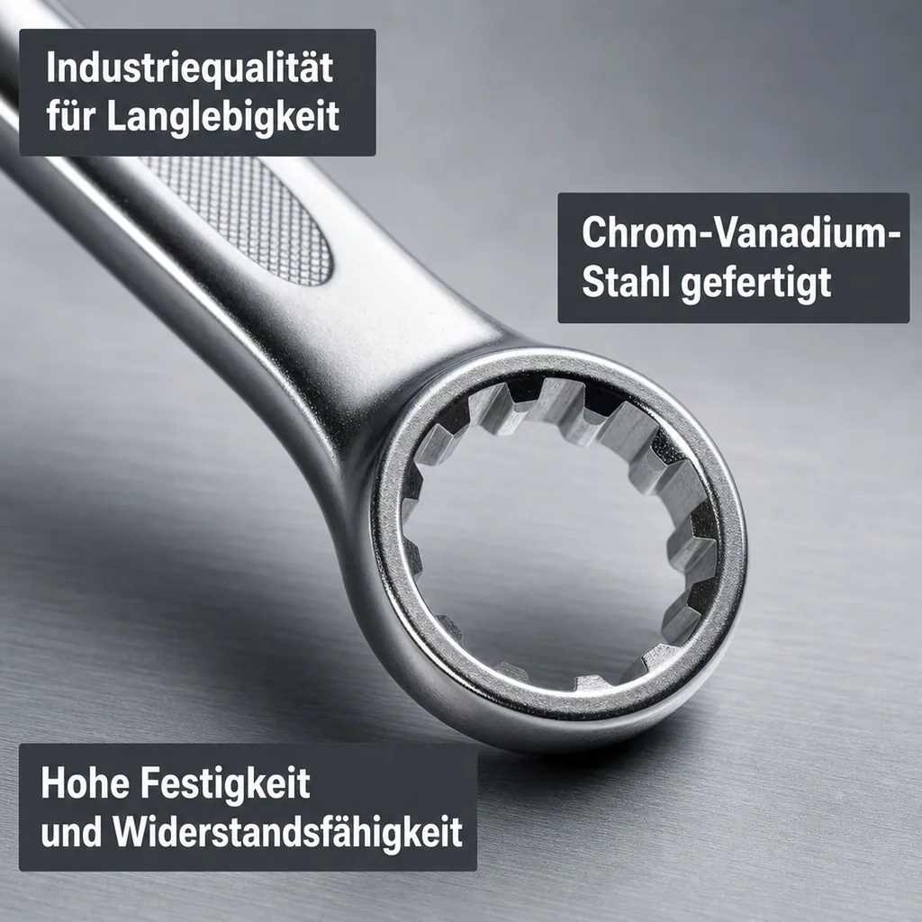 Ring Maulschlüssel 24, Maul Ringschlüssel, Chrom Vanadium, Industrie Qualität