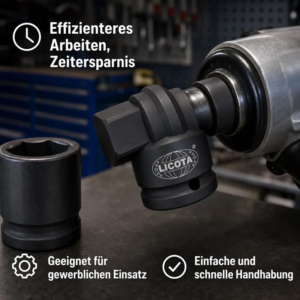 Schlagschrauber Adapter, 1/2 auf 3/4 Zoll, Industrie Qualität