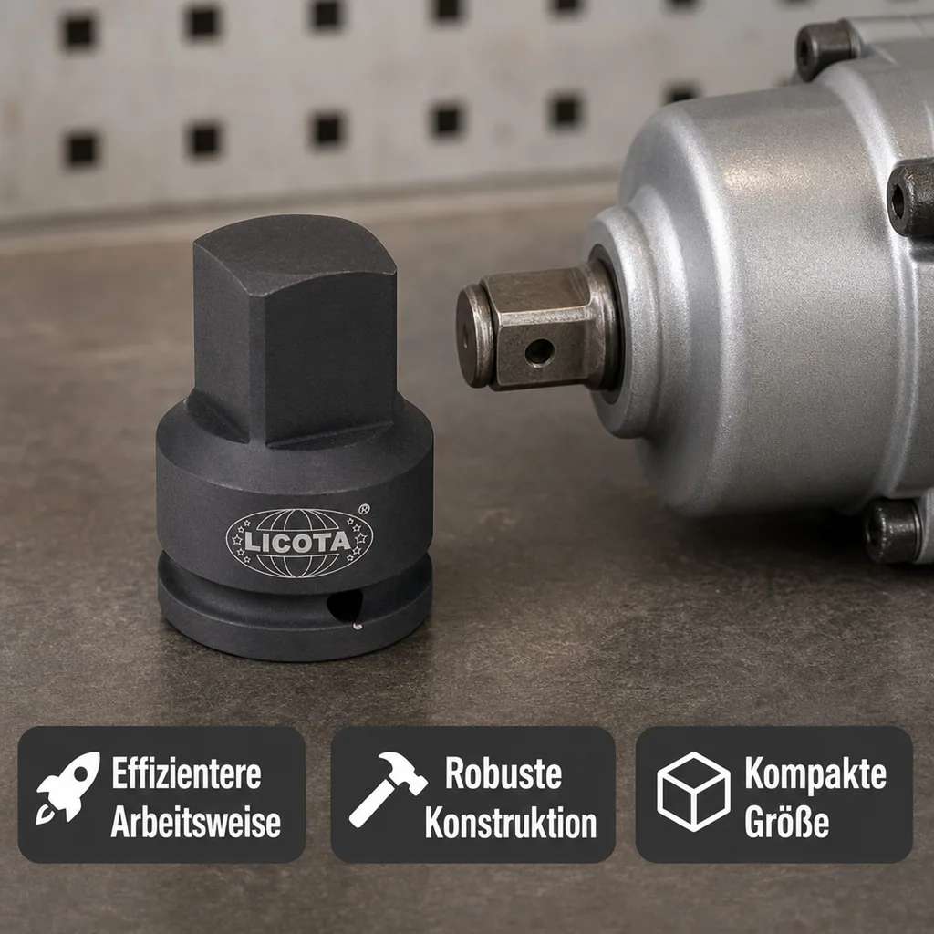 Schlagschrauber Adapter 3/4 Zoll auf 1 Zoll, Cr-Mo