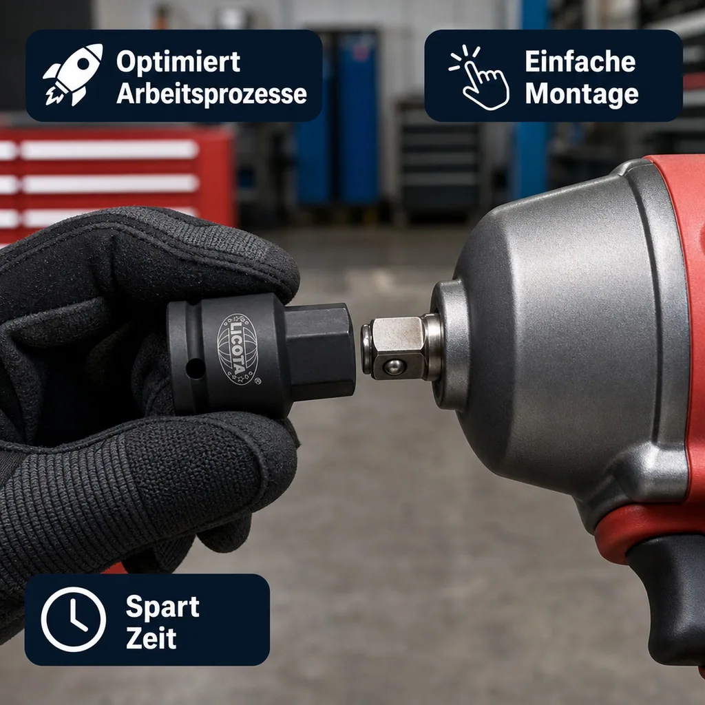 Schlagschrauber Adapter, 3/8 auf 1/2 Adapter, Cr-Mo Stahl