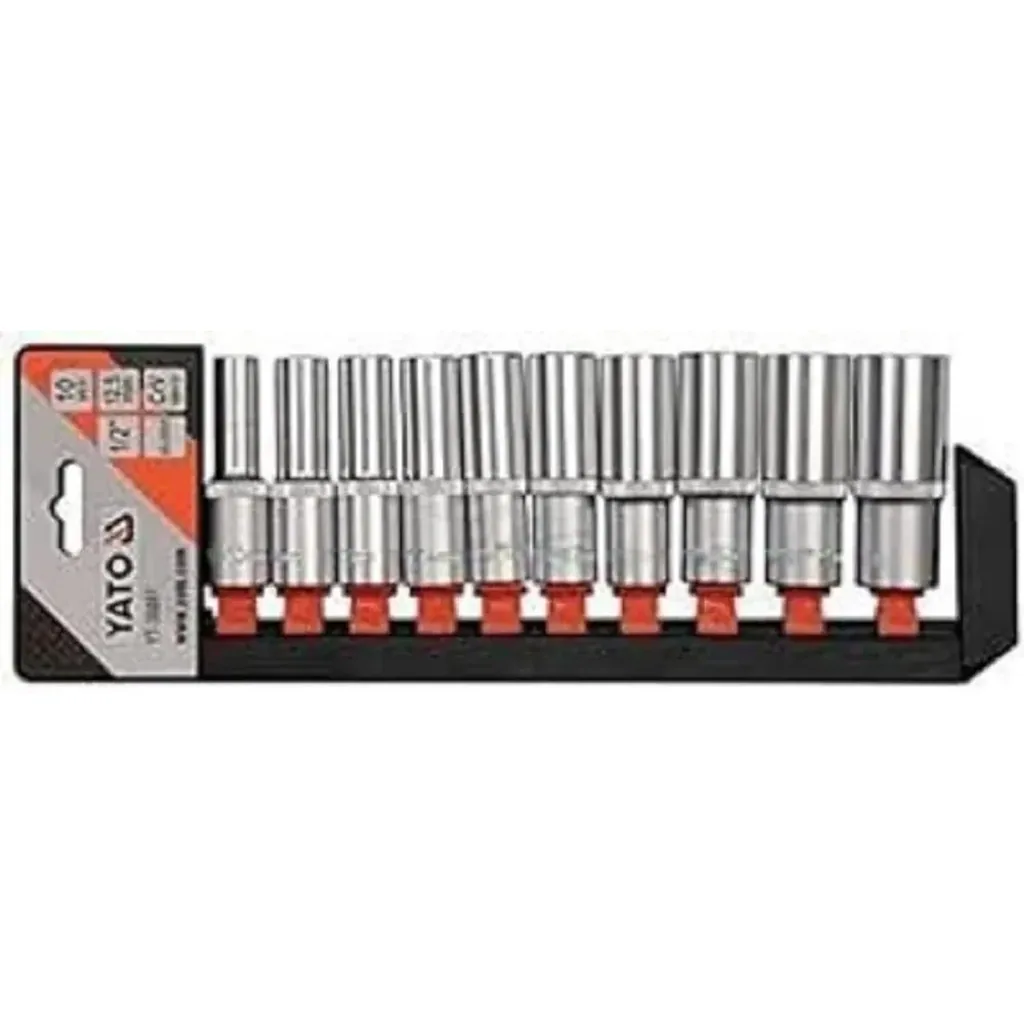 Steckschlüssel Set, 1/2 Zoll, 10-tlg, 10-24mm, Cr-V