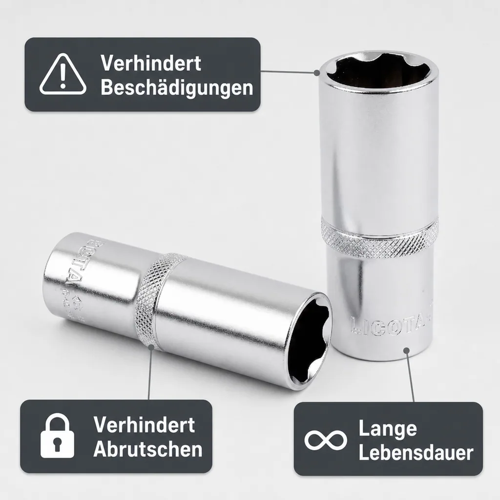 1/2 Zoll Nuss lang, 11mm Super-Lock, lange Stecknuss, CrV