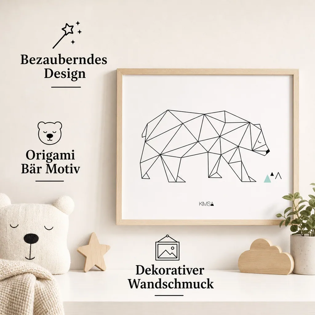 Lilipinso Poster Origami Bär