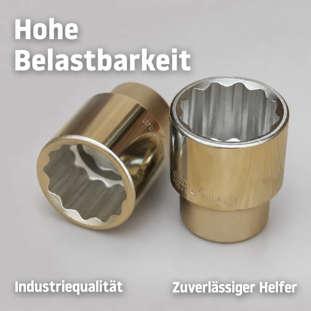 Stecknuss 3/4 zoll, 32mm Nuss, 12 Kant, Cr-V, für Knarre Ratsche