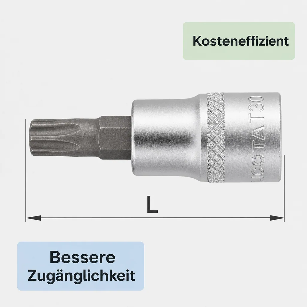 Innensechskant Nuss T30, 1/2 Zoll, CrV