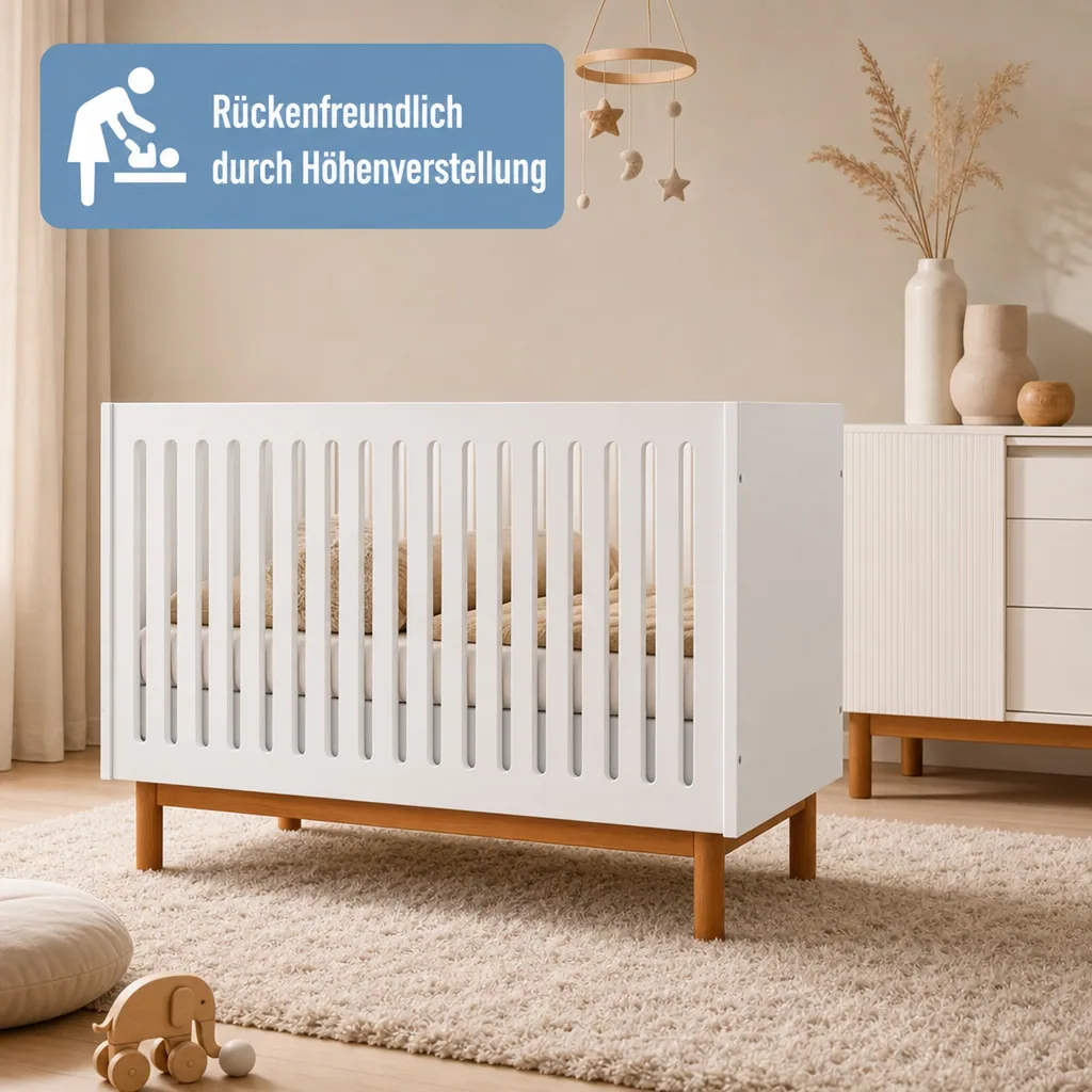 Quax Mood Babybett weiss 60 x 120