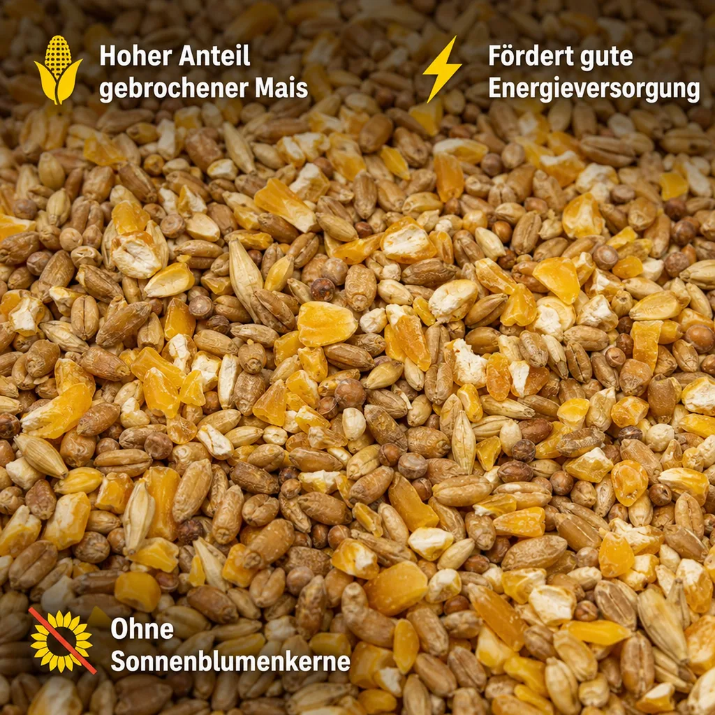 Hühnerfutter 20kg, Körnerfutter Hühner, mit Mais