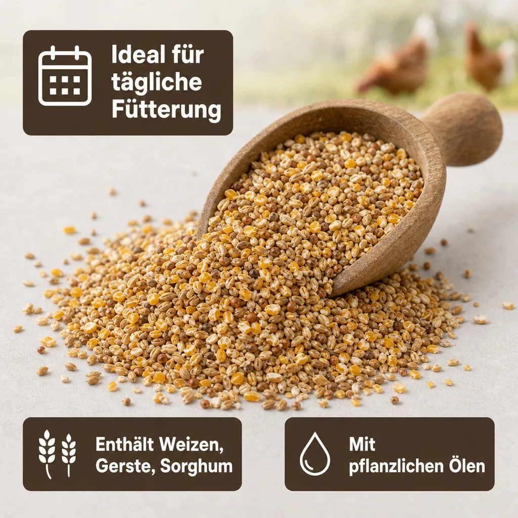 Hühnerfutter 20kg, Körnerfutter Hühner, mit Mais
