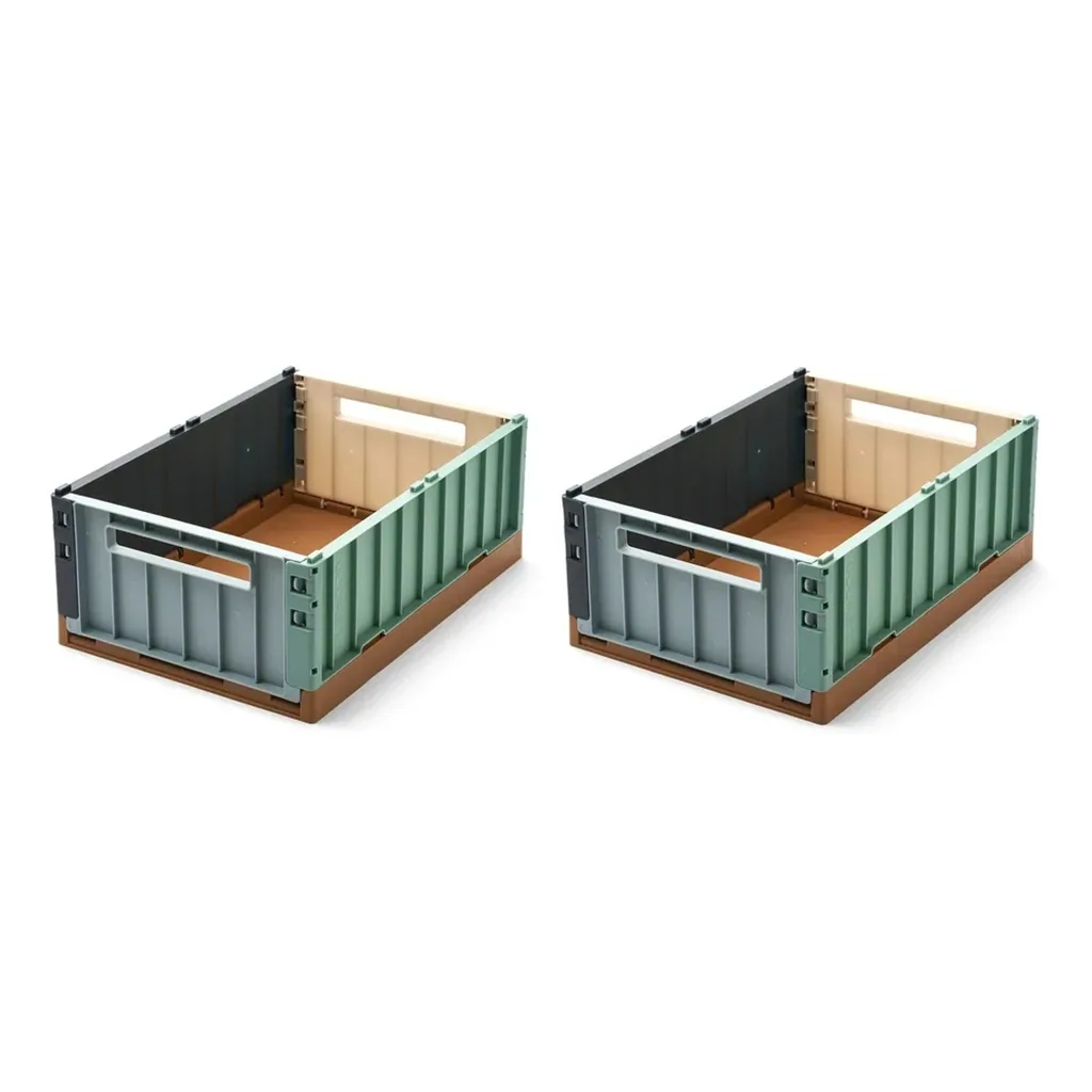 Liewood Aufbewahrungsbox - Weston, Medium, 2-pack, Farbe: Sea blue multi mix