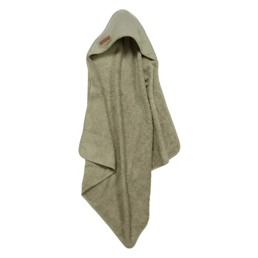 Little Dutch Kapuzenhandtuch uni oliv "Pure Olive"