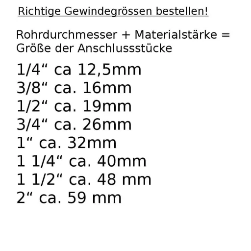 Schraubfitting Installation, T-Stück 26mm