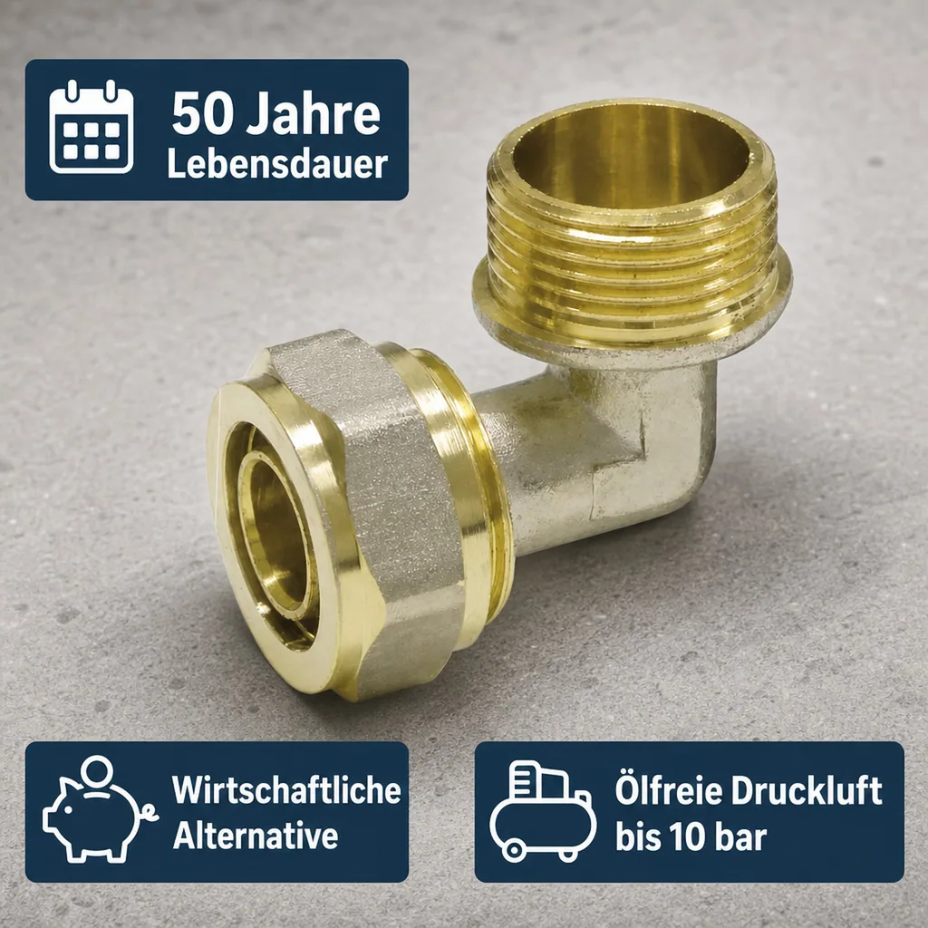 Schraubfitting Winkel 32 x 3 - 3/4" AG