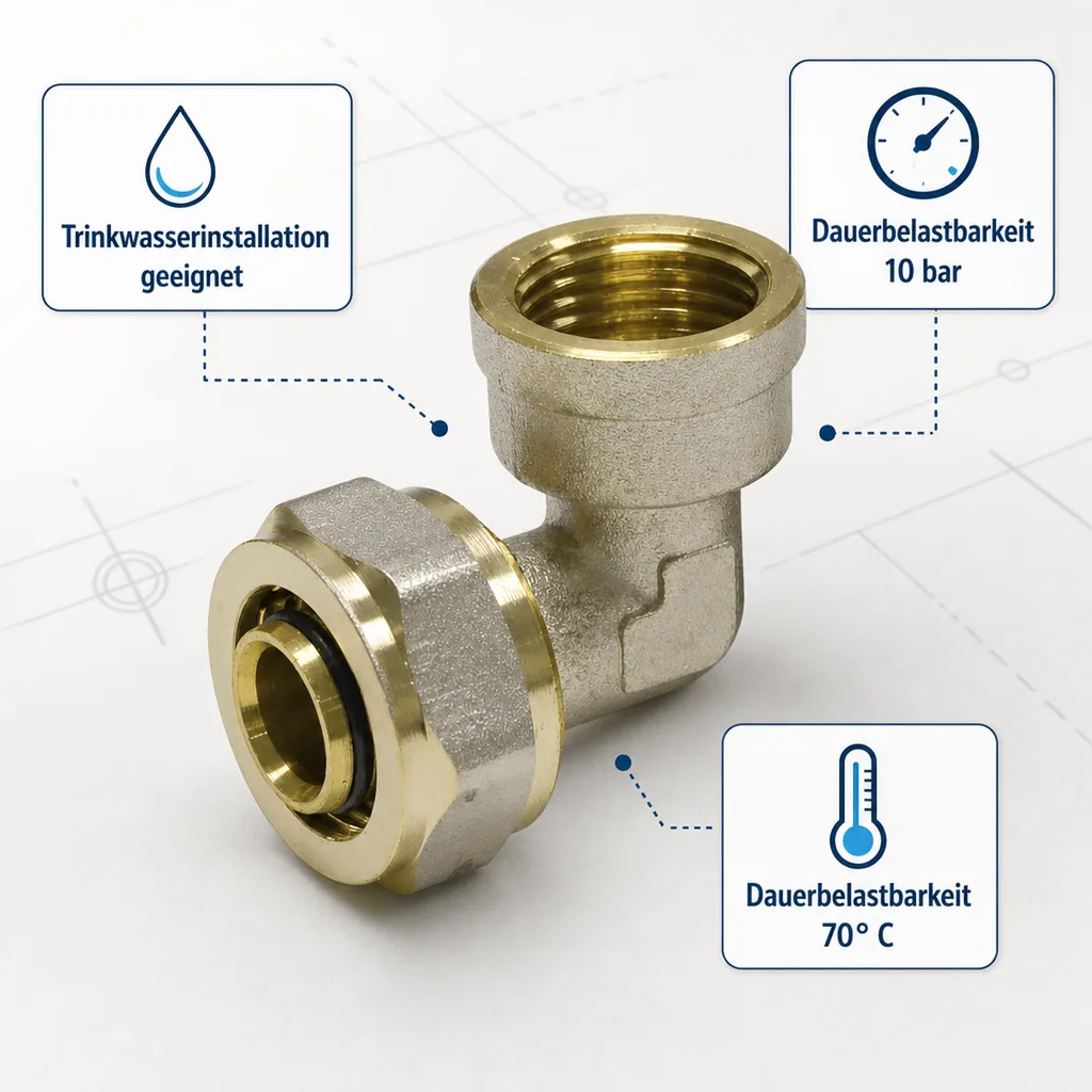 Schraubfitting Winkel 16 x 2 - 1/2" IG