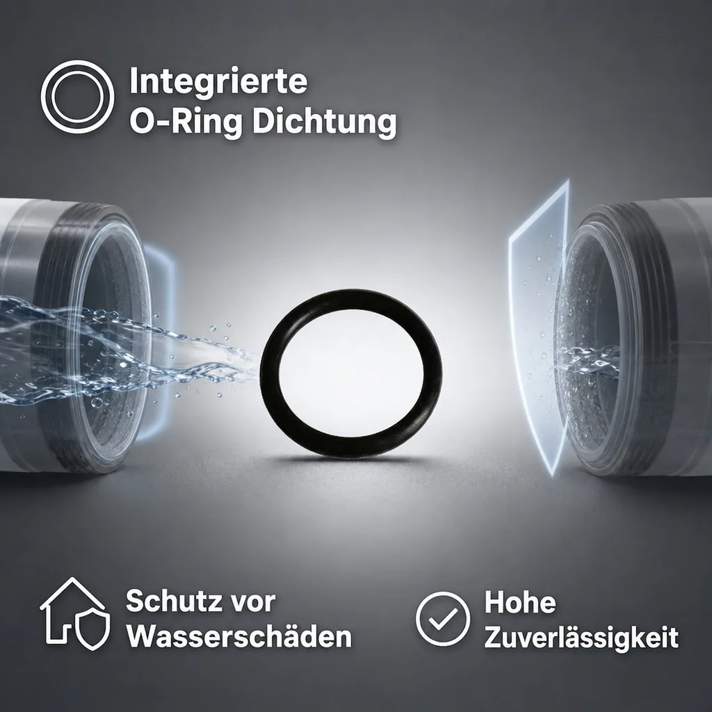 DVGW Fitting, 26mm Schraubfitting, O-Ring, Rohrverbinder