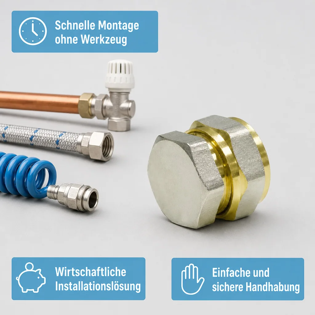 Schraubfitting Stopfen 20mm, Rohr Stopfen, Verschlussstopfen