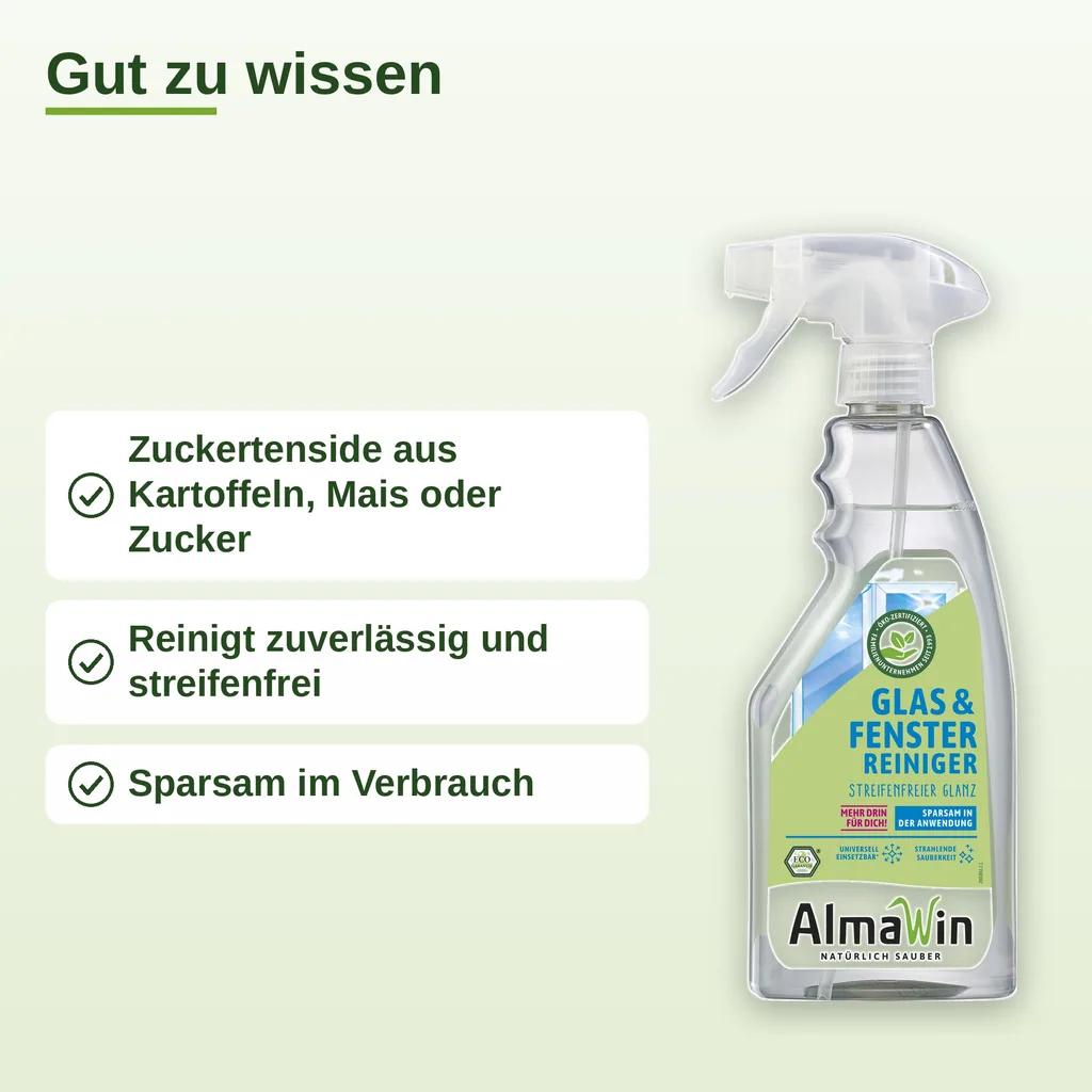 ALMAWIN Glas- und Fensterreiniger 500 ml