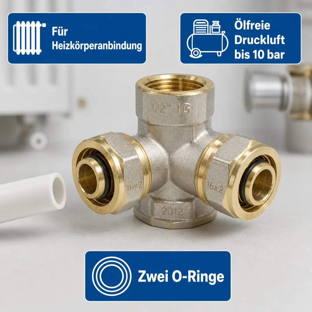 Schraubfitting Wandwinkel V- 90° 16 x 2 - 1/2" IG - 16 x 2