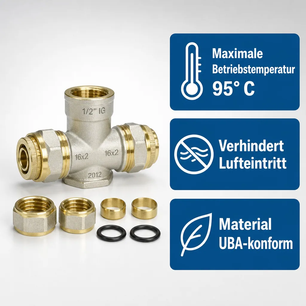 Schraubfitting Wandwinkel V- 90° 16 x 2 - 1/2" IG - 16 x 2