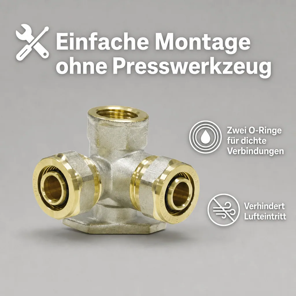 Schraubfitting Wandwinkel V- 90° 20 x 2 - 1/2" IG - 20 x 2