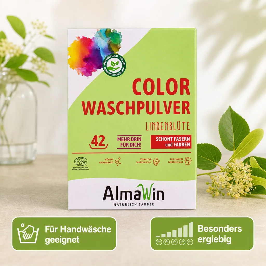 ALMAWIN Color Waschpulver Lindenblüte 2 kg