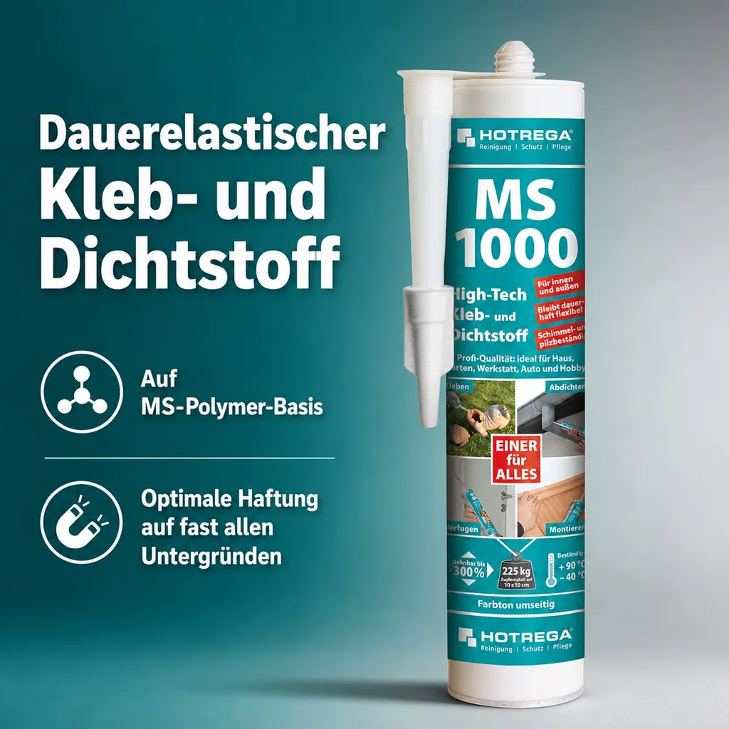 HOTREGA MS 1000 High Tech Kleb- und Dichtstoff 290ml transparent-kristallklar