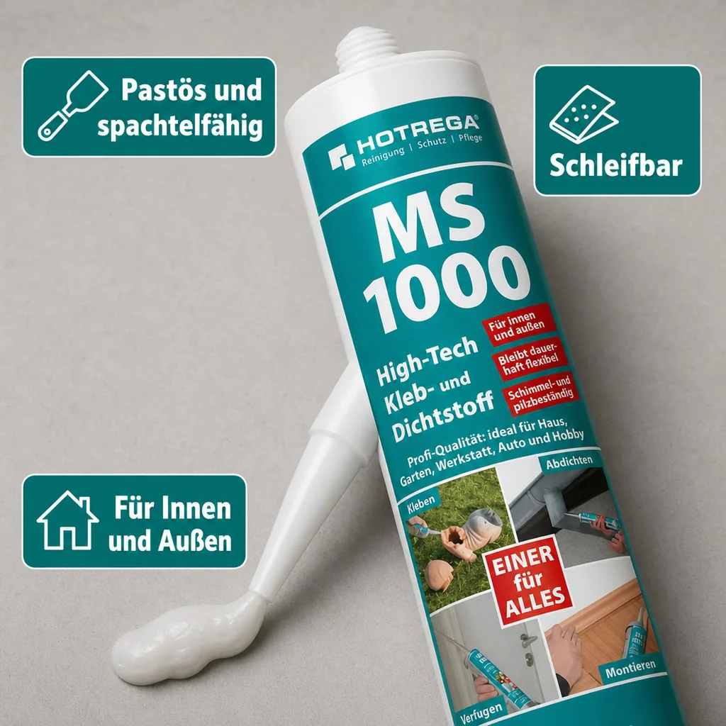 HOTREGA MS 1000 High Tech Kleb- und Dichtstoff 290ml transparent-kristallklar