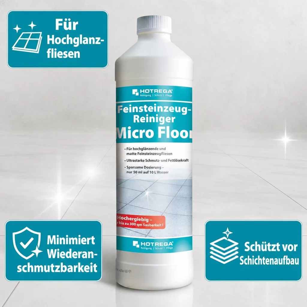HOTREGA Feinsteinzeugreiniger 1 Liter Microfloor