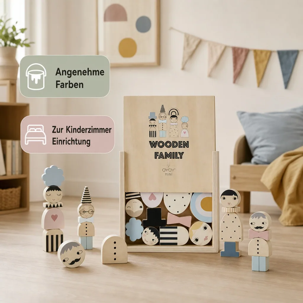 OyOy Wooden Family Bausteine