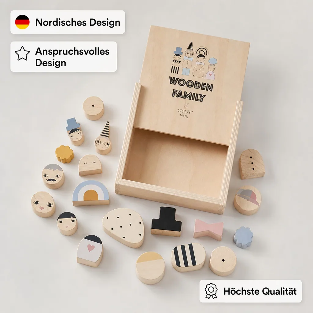 OyOy Wooden Family Bausteine