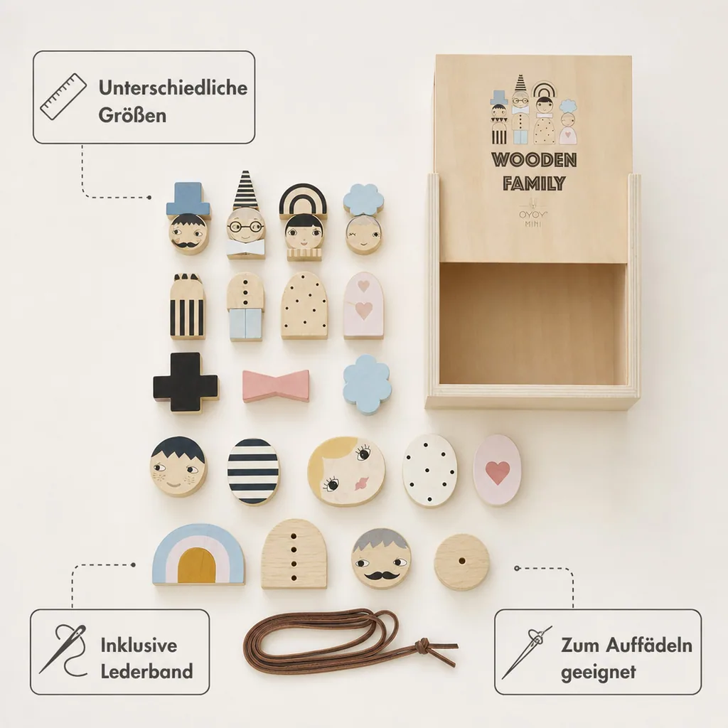 OyOy Wooden Family Bausteine