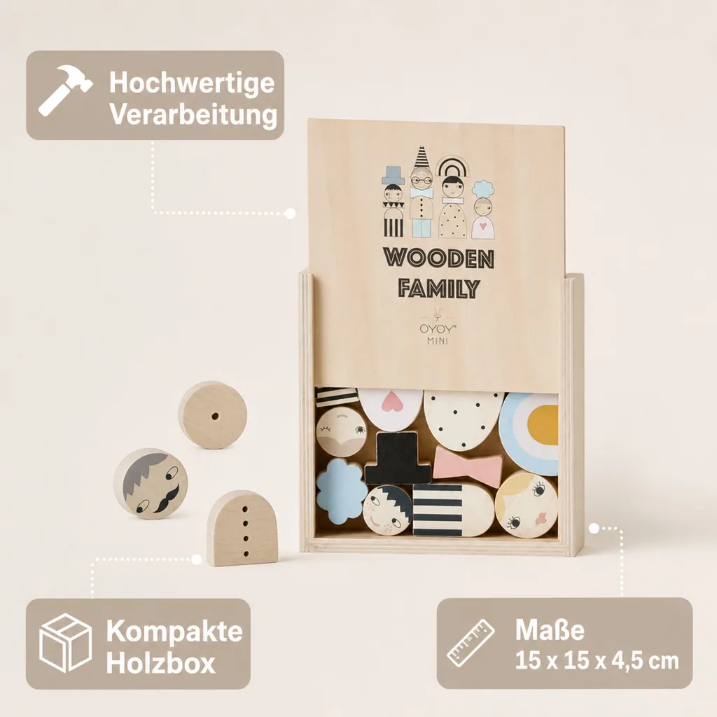 OyOy Wooden Family Bausteine