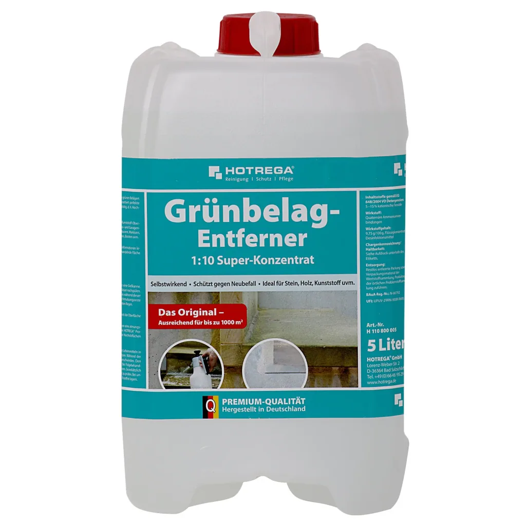 HOTREGA Grünbelag Entferner Super Konzentrat in verschiedenen Größengebinden